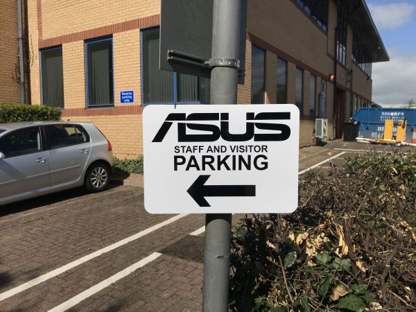 company parking sign